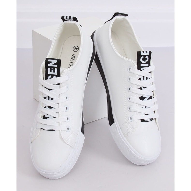 Bijele ženske tenisice CC-17 Black bijela crna 2
