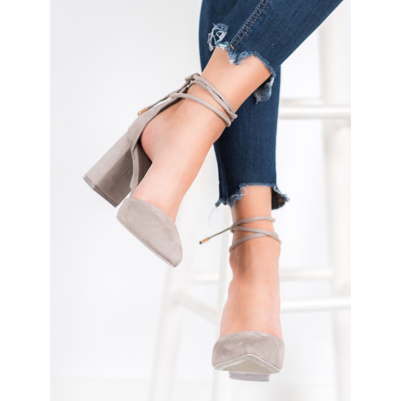 Seastar Vezane sive pumpe siva 1