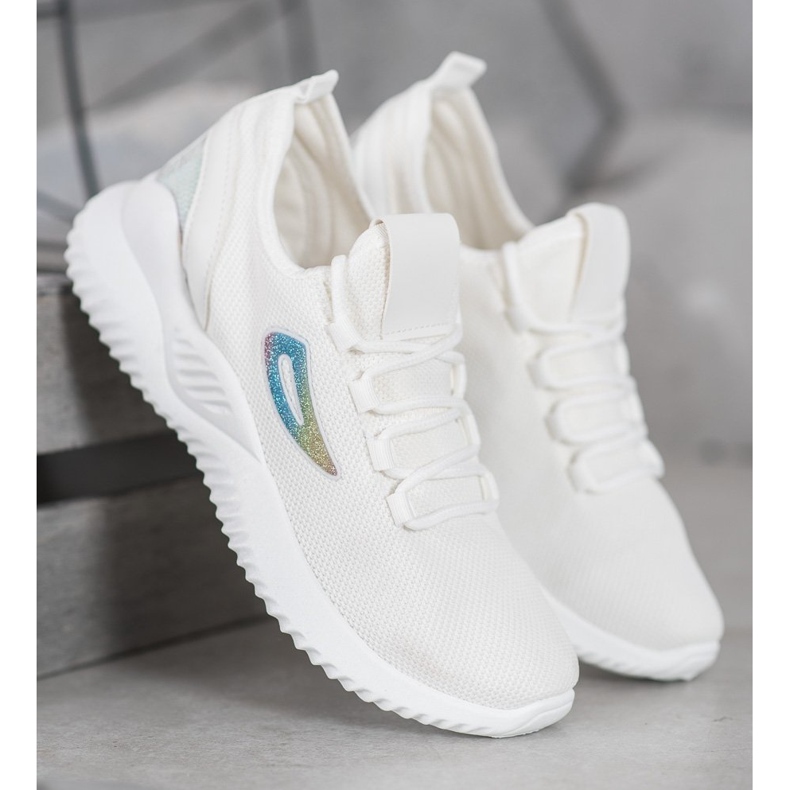 MCKEYLOR tenisice sa šljokicama bijela 2