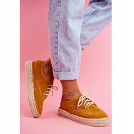 MSMG Ženske espadrile na žutoj platnenoj platnenoj ploči Sonya žuta boja 2