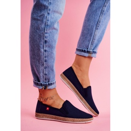 Ženske espadrile Big Star Slip-on Navy Blue FF276036 mornarsko plava 1