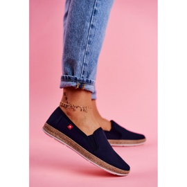 Ženske espadrile Big Star Slip-on Navy Blue FF276036 tamnoplava 2