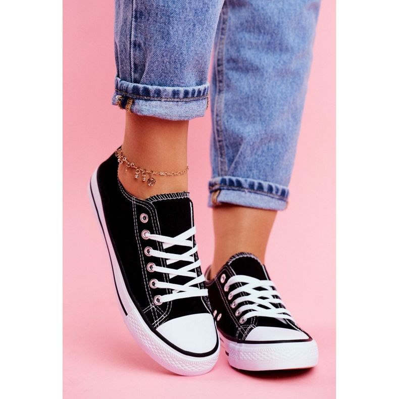 PS1 Omerta Crne tenisice s bijelim potplatom bijela crno 2