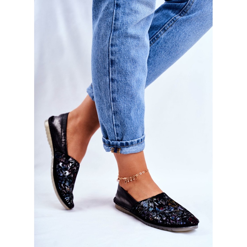 Ženske balerinke Maciejka Koža Crna Crna 01930-70 / 00-0 crno raznobojna 2