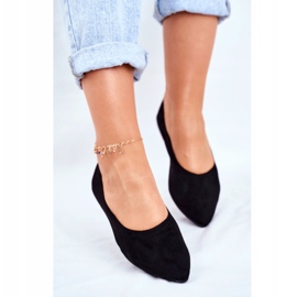 PS1 Ženske balerinke od eko-antilopa Crna Bellissima 2