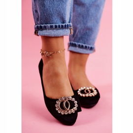 SEA Ženske balerinke od eko-antilopa crne boje Montreal crno 2