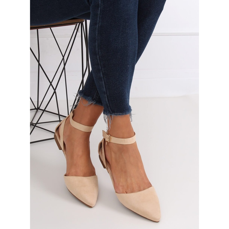 Balerine sa kopčom bež CL73P Bež 1