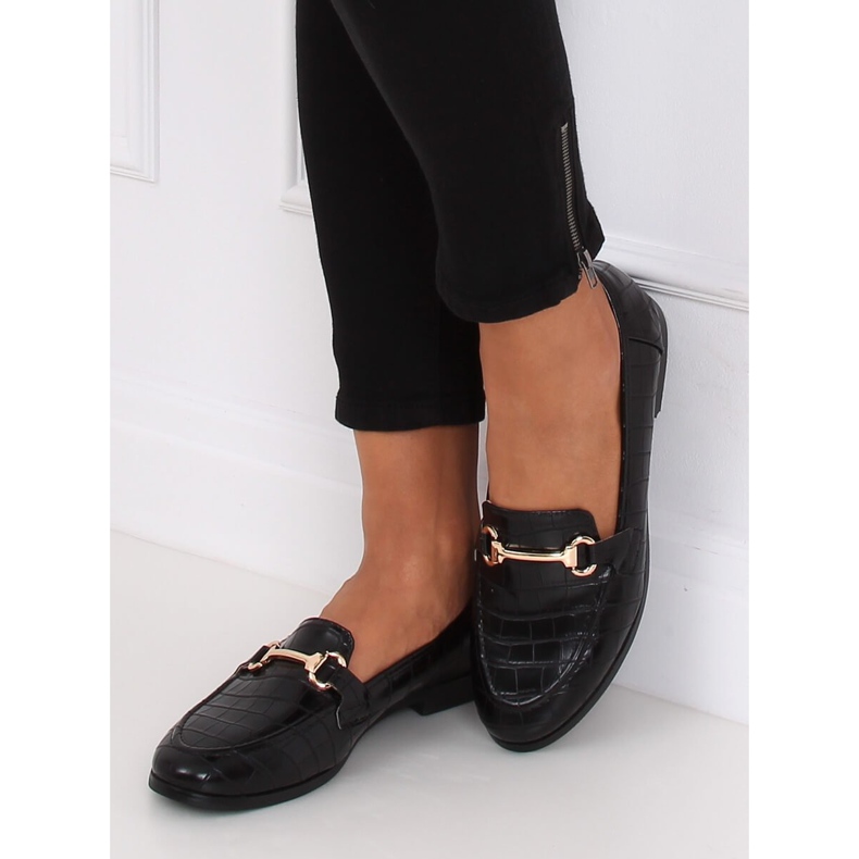 Crne Ženske crne mokasine T356P Crne crno 1