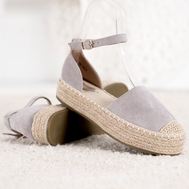 Seastar Sive espadrile na platformi siva 1
