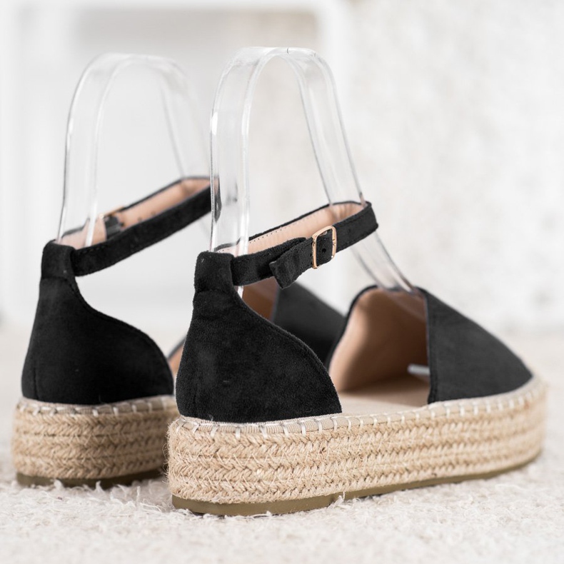 Seastar Crne espadrile na platformi crno 1