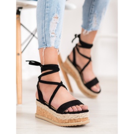 Seastar Privezane sandale od antilopa crna 1