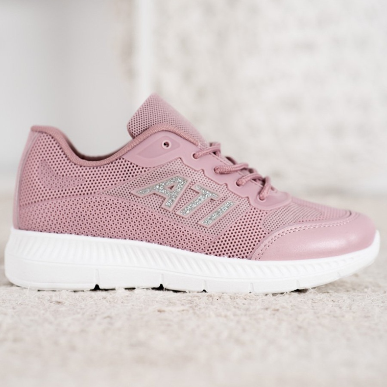 SHELOVET Udobne cipele s mrežom ružičasta 2