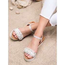 Mannika Elegantni klinovi s ukrasima siva 2