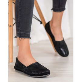 VINCEZA Kožne gaćice crna višebojan 2