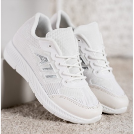 SHELOVET Udobne cipele s mrežom bijela siva 2