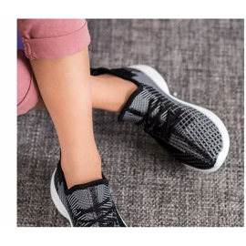 MCKEYLOR cipele od tekstila bijela crno 1