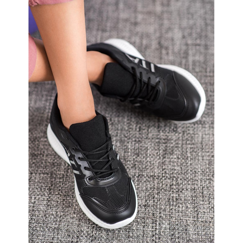 SHELOVET Udobne cipele s mrežom crna 1