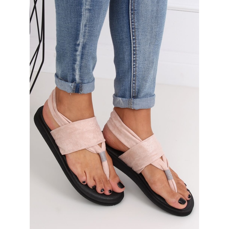 Sandale, pamučne ružičaste sandale DD82P Pink ružičasta 1