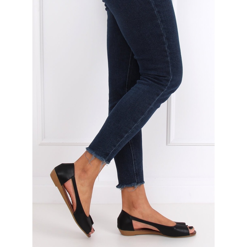 Crne NH-23P Crne balerine izložene crna 2