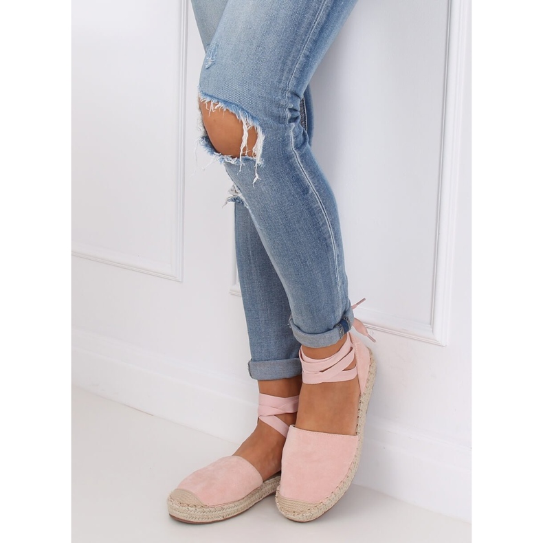 Ružičaste ženske espadrile LL-230P Pink ružičasta 2