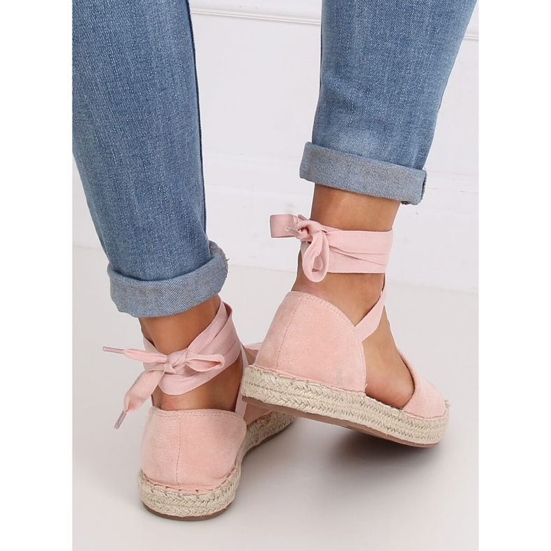 Ružičaste ženske espadrile LL-230P Pink ružičasta 1