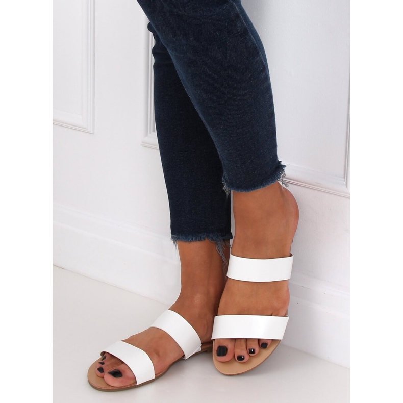 Jednostavne bijele papuče S060074 Bijele bijela 1