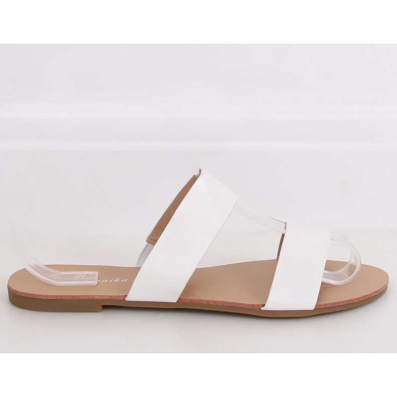 Jednostavne bijele papuče S060074 Bijele bijela 2