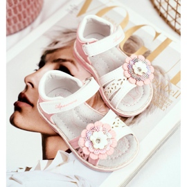Apawwa Dječje sandale s Velcro Flower Pink Mino ružičasta 1