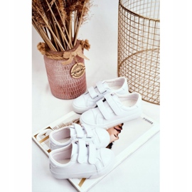 Apawwa Bijele dječje tenisice Pergomo na čičak bijela 2