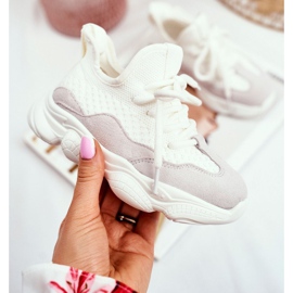 Christmas Fish Dječje sportske cipele na vezanje od antilopa Bijela Volema 1