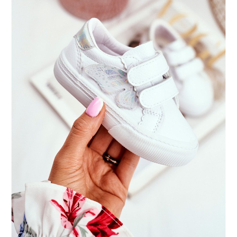 Apawwa Dječje tenisice Bijeli leptir čičak Dusmo bijela 1