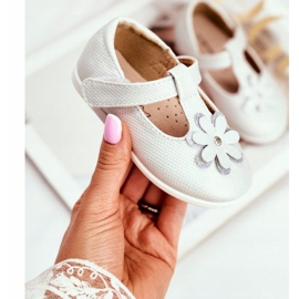 Apawwa Dječje balerinke s čičak cvijetom Srebrna antrela siva 1