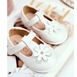 Apawwa Dječje balerinke s čičak cvijetom Srebrna antrela siva 2