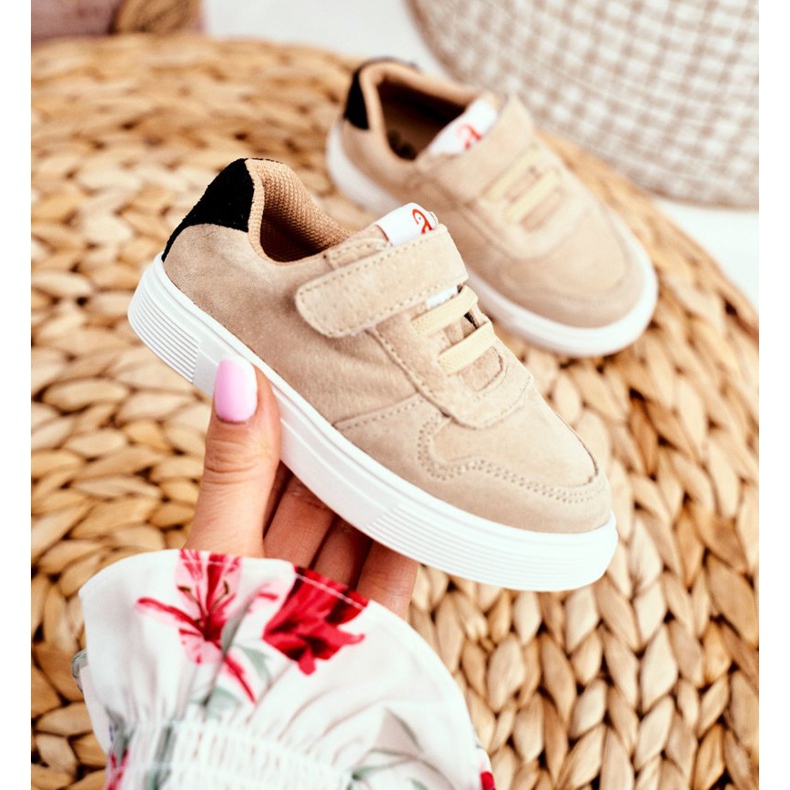 Apawwa Sportske dječje cipele s čičak bež albatros 2