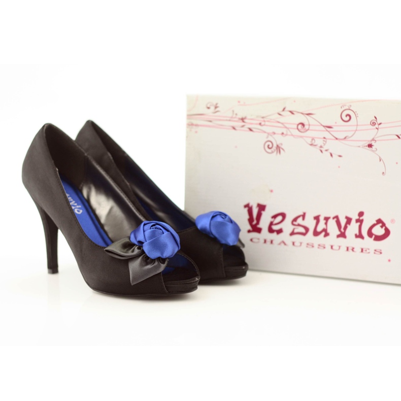Ženske crne pumpe McArthur 11bk crno plava 5
