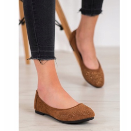 Diamantique Klasična balerina s kristalima smeđa 2