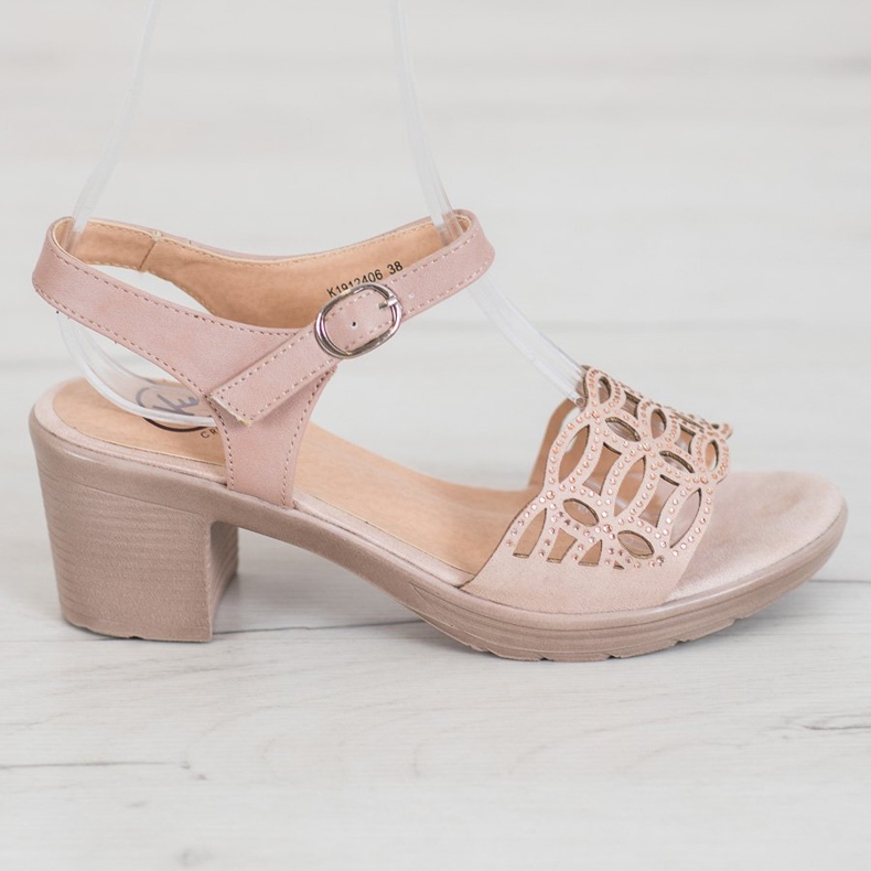 Kylie Udobne sandale na debelom stupu smeđa 2