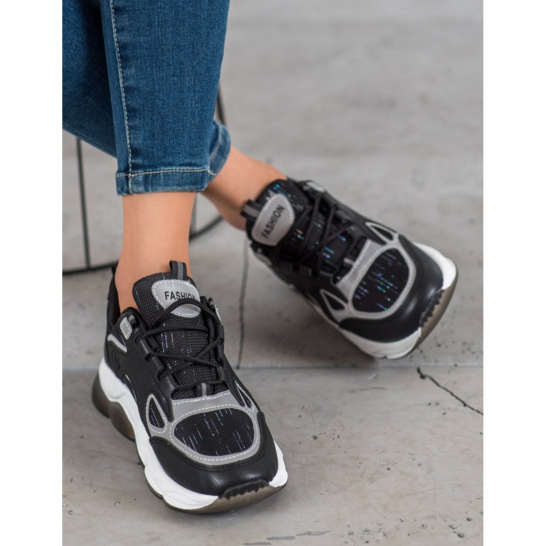 Via Giulia  Sportske modne tenisice crna 1