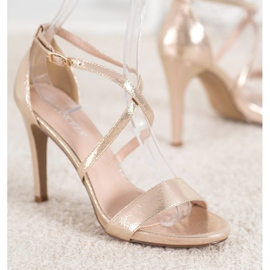 Vinceza Seksi zlatne štikle zlatna 1