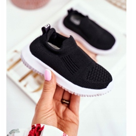 Apawwa Sportske dječje cipele Slip-On Black Eltros crno 1