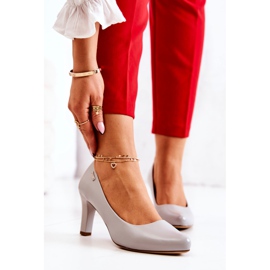 Ženske pumpe Sergio Leone mat siva Orsola 1