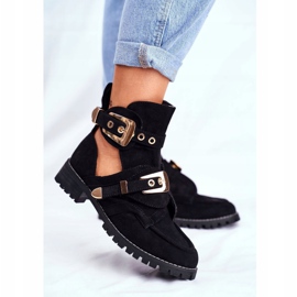 Lu Boo Crne antilop izrezane cipele Rock Girl crna 1