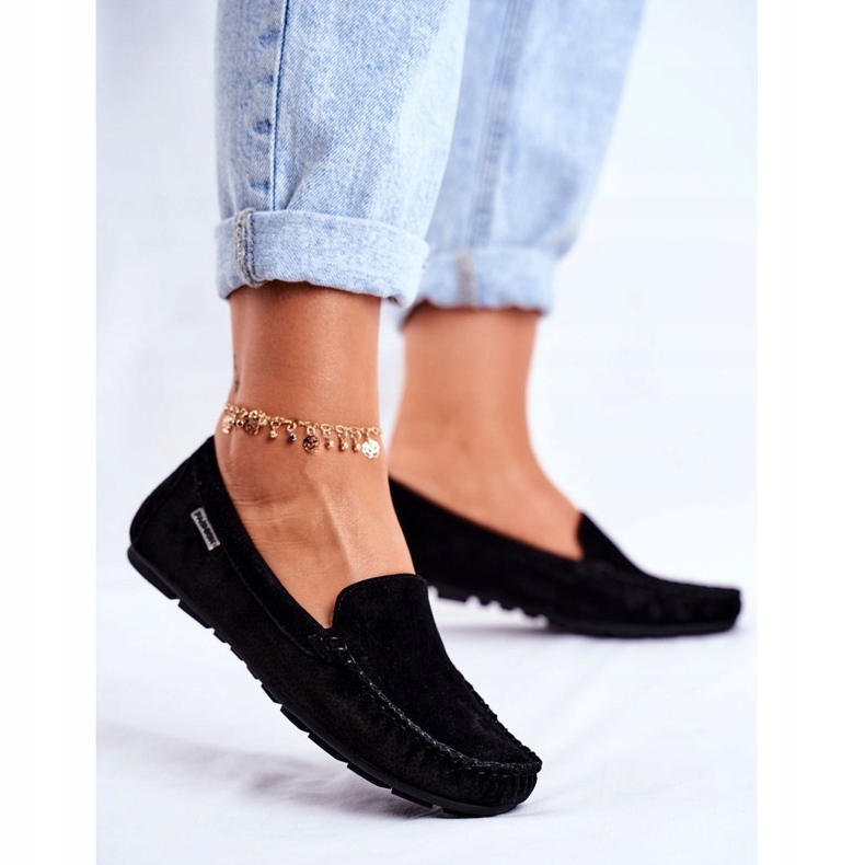 Vinceza Ženske natikače od antilopa, koža Crna Papito crno 1