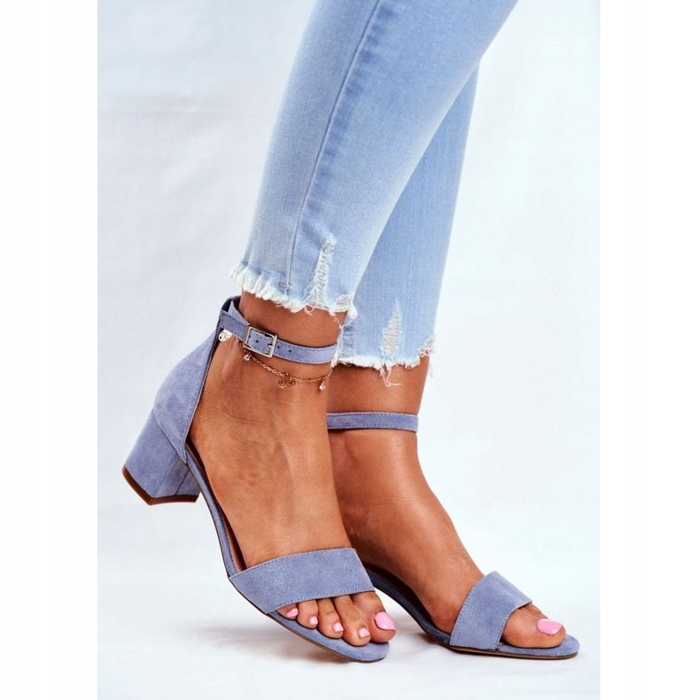 Ženske sandale Eko-antilop Sergio Leone Plava SK839 1