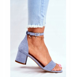 Ženske sandale Eko-antilop Sergio Leone Plava SK839 2