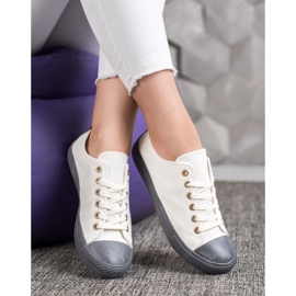 SHELOVET Tenisice za tekstil bijela siva 1