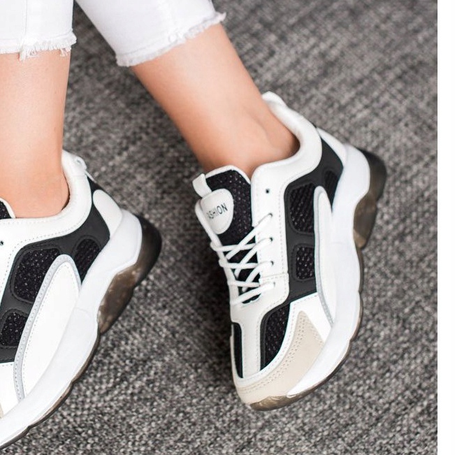 Via Giulia  Tenisice sa sjajnom modom bijela crna 1