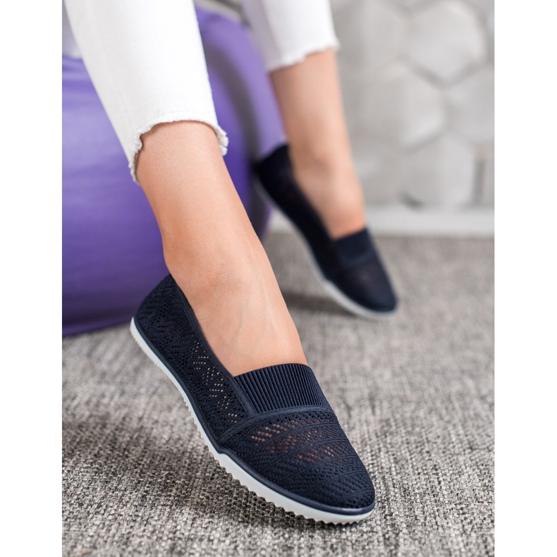 Bona Klizne ažurne cipele mornarsko plava plava 1