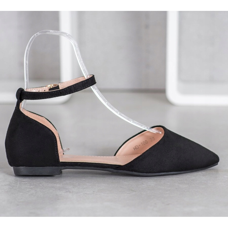 Diamantique Klasične pumpe sa kopčom crna 2