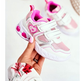 EVE Sportska dječja obuća Sjajni bijeli grimizni čičak bijela ružičasta 2
